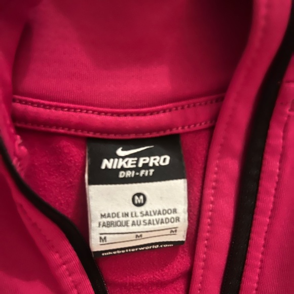 Nike Element 1/2 zip Pink Dri Fit long sleeve pull over Running shirt jacket - Picture 2 of 5